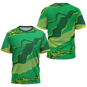 Chemises d'été pour hommes, T-shirts pour femmes, imprimés numériques tendance, décontractés, 100% polyester, anti-rides, respirants, séchage rapide - Product Image 1