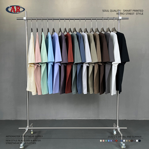 Groupe de vêtements de travail personnalisés Col rond imprimé à la figure Chemise de culture de broderie personnalisée Chemise publicitaire T-shirt de travailleurs pour hommes - Product Image 3