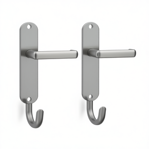 Denver E1310Z/302 Stainless Steel Long Plate Set F69 OB 72mm DIN Left/Right HOPPE Wall Hooks & Coat <b>Racks</b> - Product Image 2