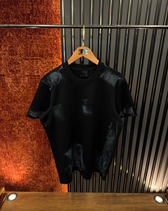 เสื้อยืดคอกลมแขนสั้นผ้าฝ้ายออร์แกนิคแบบสั่งตัดพิเศษสำหรับผู้ชายไซส์ใหญ่ น้ำหนัก 300 กรัม ผ้าซาตินกันยับ กันเป็นขุย สวมใส่สบาย - Product Image 4