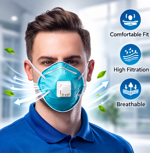 <span class=keywords><strong>Masque</strong></span> <span class=keywords><strong>respiratoire</strong></span> <span class=keywords><strong>FFP2</strong></span> réutilisable avec filtres remplaçables, certifié CE EN149 - Product Image 2