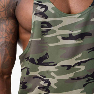 Haute qualité personnalisé imprimé hommes Gym débardeurs décontracté coton/Polyester Top vente respirant conception Pakistan Badge décoration - Product Image 4