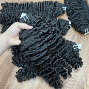 Producto de lujo, máquina de trama rizada birmana, extensiones de cabello de doble trama, trama de cabello humano - Product Image 4