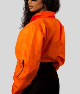 Nuevo estilo de moda, venta al por mayor, ropa de abrigo repelente al agua para mujer, chaqueta de nailon transpirable de talla grande para mujer - Product Image 4