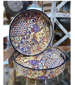 Plateau de service en bois pour hôtels et restaurants Plateau à café en bois de couleur naturelle Plateau de service en bois - Product Image 1