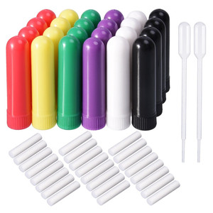 2025 personnalisé Amazon Hotsale blanc noir aromathérapie plastique nez inhalateur huile essentielle nasal inhalateur Tube fabricant indien - Product Image 5