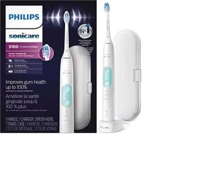Philips Sonicare ProtectiveClean 5100 Cepillo de dientes eléctrico recargable-Sensor de presión, 3 modos de limpieza, estuche de viaje - Product Image 1