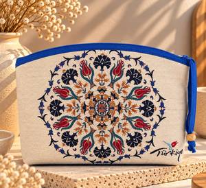 DAFNI BIG PAZAR Hand Embroidery Printed Mini <b>Fabric</b> <b>Wallet</b> Bag Women Mother's Day Promotional Apparel Model 577 - Product Image 3