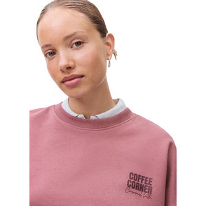 Sudadera con Capucha Extra Grande para Mujer, con Logotipo Personalizado en la Parte Delantera, Estilo Informal, con Estampado en Serigrafía, Hombros Caídos, Felpa de Algodón - Product Image 2