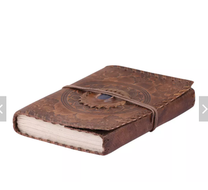 Premium <b>Leather</b> Vintage Habit Journal Note Book Dairy Notebook Handmade Journal Stone Diary Stone Sketchbook Travel Dairy - Product Image 5