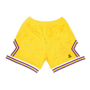Vêtements de sport 100% polyester Shorts de basket vintage pour hommes Ensembles Logo imprimé personnalisé Séchage rapide Respirant Été - Product Image 1