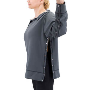 Camisa unisex de la mejor calidad después de la cirugía del hombro y camisa de rehabilitación con cierre a presión cómoda y transpirable - Product Image 2