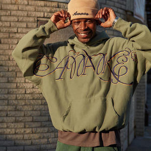 Meilleures ventes Sweat à capuche à imprimé bouffant pour hommes Top Design Tissu en coton pour tenue décontractée Style hivernal à la mode - Product Image 6