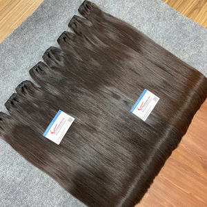 Extensiones de cabello crudo de trama recta de hueso de alta calidad 100%, cabello vietnamita de trama doble estirada, todos los colores, listo para enviar - Product Image 2
