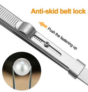 Pinzas Ajustables de Sujeción Automática, Herramienta para Hacer Joyas, Pinzas de Acero Inoxidable con Bloqueo Deslizante, Herramientas de Reparación de Componentes Electrónicos - Product Image 2