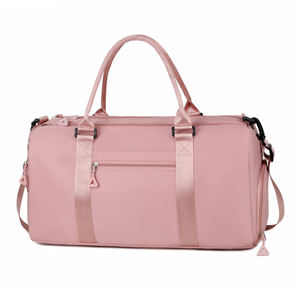 Venta al por mayor de moda deporte gimnasio bolsa de lona ligera bolsa de equipaje de viaje seco húmedo separación FIN DE SEMANA bolsa de noche - Product Image 2