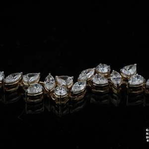 Premium 1.93ct lab grown diamond moissanite pear marquise delicate <b>bracelet</b> vs1 <b>gold</b> <b>rose</b> <b>gold</b> silver oem odm low moq b2b - Product Image 4