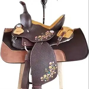 High Selling Hand Made Western Premium Leather Racing England dressage Horse Saddle At Wholesale Manufacture From India