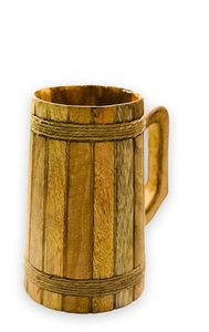 Tasse en bois d'acacia naturel fabriquée à la main avec une finition polie lisse et parfaite pour servir du café et du thé au meilleur prix - Product Image 3