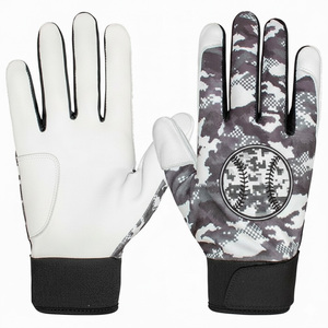 Prix de gros Gants de baseball personnalisés de qualité supérieure Paume synthétique durable Dos hydrophobe Gants de frappe au softball maximum confort pour la main - Product Image 5