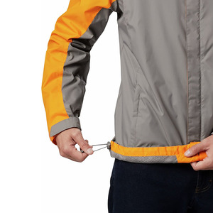 Veste coupe-vent en nylon personnalisée, grande taille, avec fermeture éclair longue, douce, légère, imperméable et réfléchissante - Product Image 6