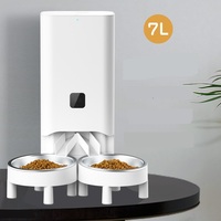 Distributeur de nourriture intelligent pour animaux de compagnie avec connexion à l'application, plusieurs modèles, plusieurs bols de 7 L, quantification et programmation de l'alimentation, pour plusieurs chats et chiens