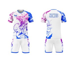 Uniforme de football rétro 100% polyester de haute qualité à prix compétitif, respirant, anti-UV et confortable - Product Image 5