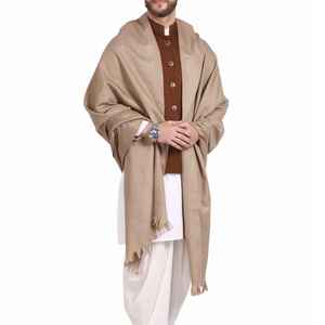 Chal de Lana Tradicional para Hombre, Suave, Cálido y Transpirable, 300g, Color Sólido, Elegante, para Vestimenta Formal o Casual de Oriente Medio - Product Image 5