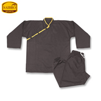 Uniformes de Kung Fu Unisexe Personnalisés 100% Coton pour Hommes et Femmes, Vêtements d'Entraînement de Tai Chi Traditionnels Chinois, Vos Designs