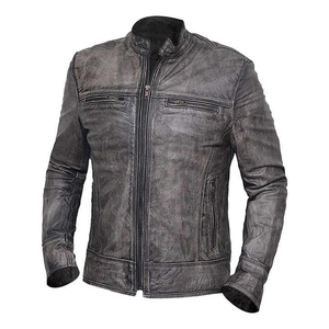 Veste d'hiver 2025 pour hommes, respirante et imperméable, de taille plus avec logo unique et col montant en cuir, vente en gros personnalisée - Product Image 4