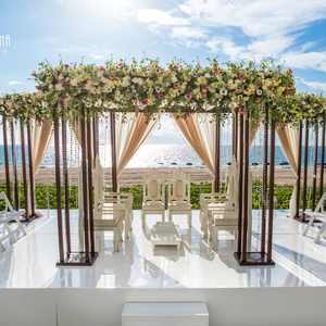 Al Aire Libre boda flor Metal Mandap escenario diseño especial boda Metal Mandap/escenario contemporáneo Venta caliente Metal Mandap Decoración - Product Image 6