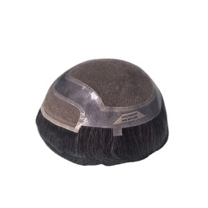 Toupet pour homme Taz Hair, perruque 100% cheveux humains, densité brute 60%-150%, cheveux indiens Remy, pièces imperméables, vague d'eau - Product Image 5