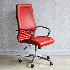 HOM1020-1 Ergonomic High-Back Swivel <b>Chair</b> PU Leather Adjustable Headrest Classic Contemporary for Home Office Workshop Hospital - Product Image 3