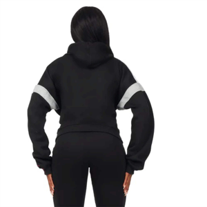 Fabricant OEM personnalisé survêtement empilé décoré vintage élégant pour femmes motif solide vêtements de détente d'hiver et vêtements actifs - Product Image 4