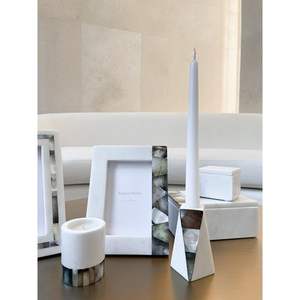 Hecho de portavelas de mármol natural, diseño fabuloso, decoración del hogar, contenedor de velas para bodas y decoración de todos los eventos - Product Image 3