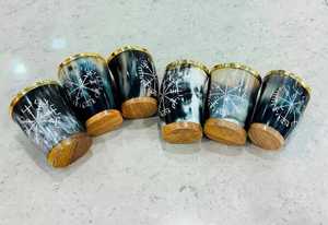 แก้วฮอร์นแกะสลักแก้วสไตล์สัตว์สำหรับผู้ชื่นชอบงานหัตถกรรมไวกิ้งจากอินเดีย - Product Image 2