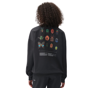 Sudadera de algodón 100% de invierno de alta calidad para mujer, estampado de pantalla frontal y trasera negra, cuello redondo, antibolitas, ajuste Regular a su logotipo - Product Image 2