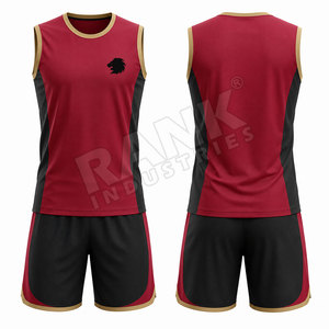 Uniforme de Voleibol Personalizado, Precio de Fábrica, en Stock, Poliéster Transpirable, Impresión Digital, Servicio OEM, Conjunto de Uniforme Deportivo - Product Image 3