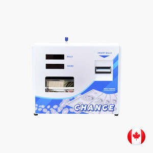 MV-101 BW Changeur de billets et de pièces à chargement arrière blanc, capacité 3000 quarts, pour montage mural ou sur table - Product Image 4