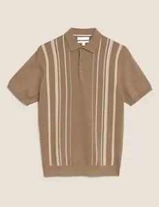 Polo pour homme en gros, style classique simple, col polo, pull polyvalent, tricot - Product Image 5