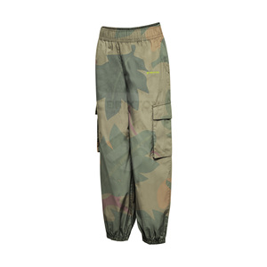 Pantalon cargo OEM 100% coton pour hommes, léger, taille haute, décontracté, avec coupe ample, multi-poches, lavage léger à l'avant. - Product Image 3