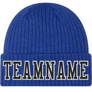 100% pur cachemire plaine tricot laine à revers hiver bonnet chapeaux avec Logo personnalisé - Product Image 3