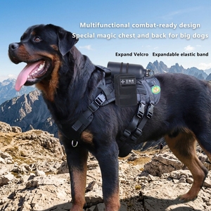 Arnés Táctico Resistente <span class=keywords><strong>para</strong></span> Perros, <span class=keywords><strong>Chaleco</strong></span> Transpirable Ajustable con Asa, Arnés de Entrenamiento Antitirones <span class=keywords><strong>para</strong></span> Perros Grandes y Medianos, <span class=keywords><strong>para</strong></span> Exteriores - Product Image 2