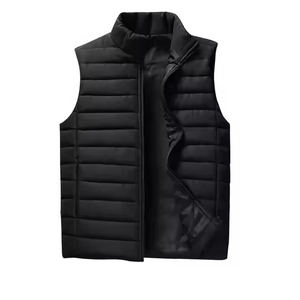 Haute qualité hommes hiver chaud gilet bouffant avec Logo personnalisé Style formel à capuche respirant léger et conception multi-poches - Product Image 5