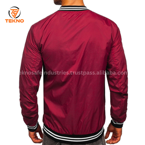 Chaquetas de bombardero informales ligeras de talla grande de alta calidad para hombres, superventas, prendas de vestir exteriores de moda, servicio OEM al por mayor personalizado - Product Image 3