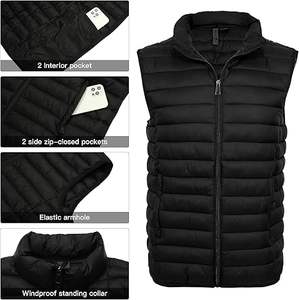 Vente directe d'usine Meilleures ventes Veste d'hiver décontractée pour homme Vêtement d'extérieur de haute qualité Respirant Veste matelassée à fermeture éclair personnalisée 100% - Product Image 1