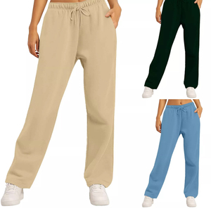 Pantalones de chándal de ajuste holgado clásico para hombre al por mayor, ropa activa de uso diario, pantalones de chándal informales cómodos - Product Image 1