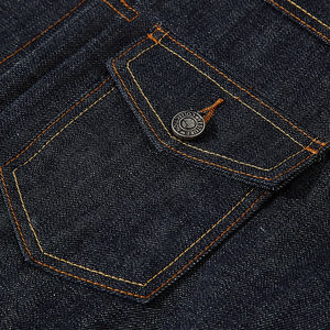 Veste en denim sans col pour homme, 100% coton/100% polyester, style streetwear, écologique, réversible, respirante, hiver - Product Image 2