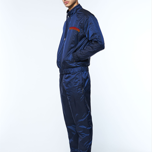 OEM Custom Logo Nylon Tracksuits Windbreaker Zip up Jacket Streetwear <b>Navy</b> Waterproof High Quality Oversized <b>Gym</b> Tracksuit <b>Set</b> - Product Image 4