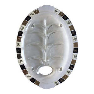 Modern <b>Black</b> Metal <b>Serving</b> <b>Tray</b> with Wire Border and Handle Perfect for Elegant Food <b>Serving</b> and Stylish Kitchen Decorations - Product Image 6